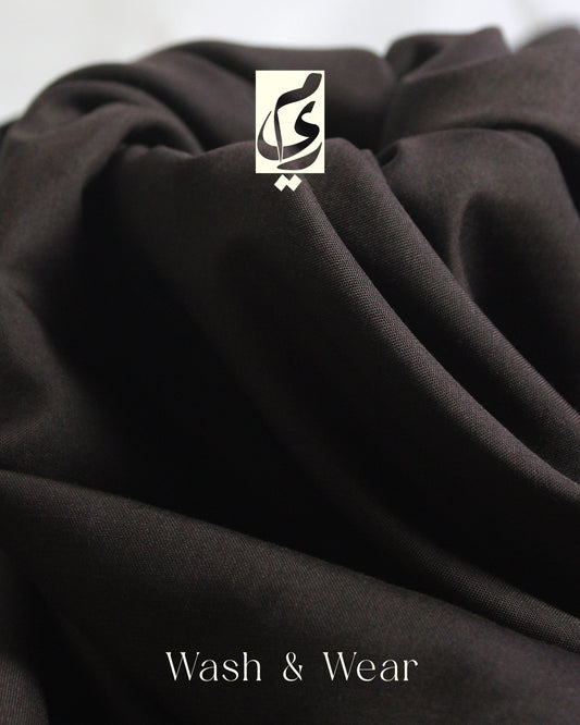 Meer-e-Khaas Premium Dark Chocolate Men’s Unstitched Paki Suit – Four Season Wash & Wear